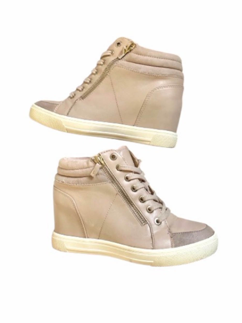 Blush Pink Aldo Wedge Ankle Sneakers